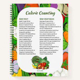 Food Journal Calorie Counter Notebook