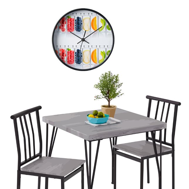 Food Kitchen Natural Colourful Wall Clock (Creator Uploaded)