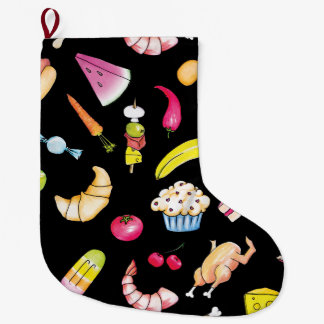 Food Large Christmas Stocking