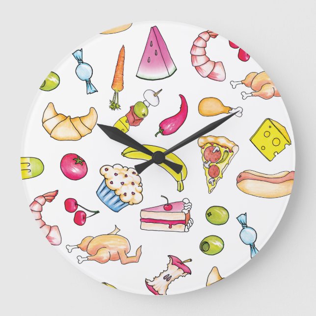 Food Large Clock (Front)