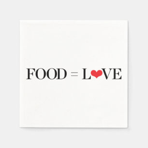 Food = Love Napkin