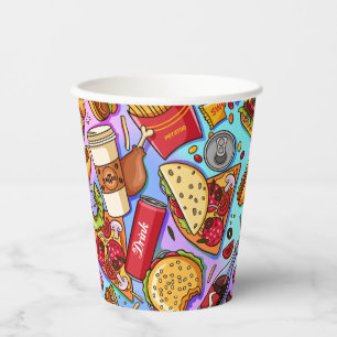 Food love paper cups