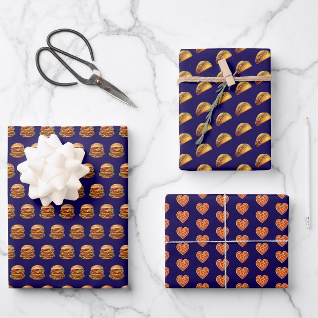 Food Lover Multi Pack Wrapping Paper Sheet (Front)