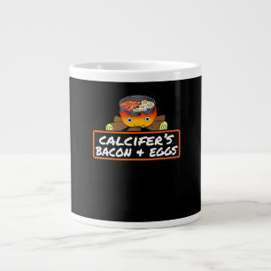 Food Lover Pun Bacon Egg Cook Dish Calcifers Gift Large Coffee Mug