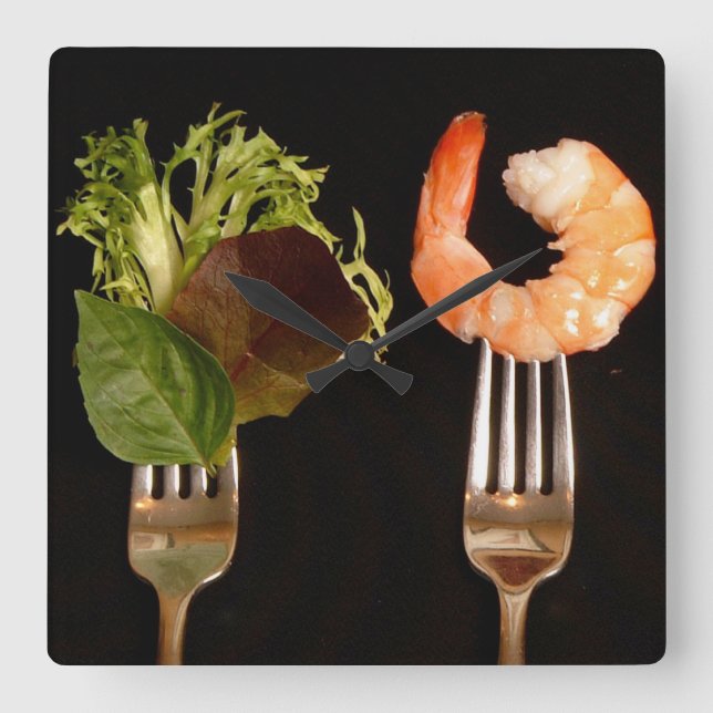 Food Lovers Kitchen Wall Clock (Front)