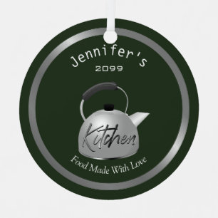 Food Made With Love Teapot Christmas Ornament 