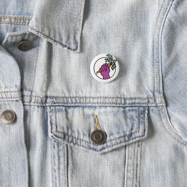 Food Not Bombs logo 3 Cm Round Badge (In Situ)