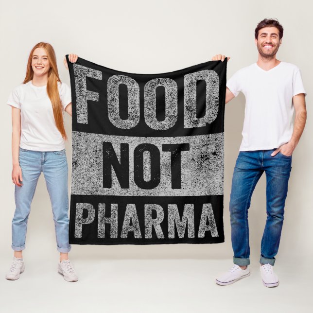 Food Not Pharma Natural Organic Nutrition Fleece Blanket (In Situ)