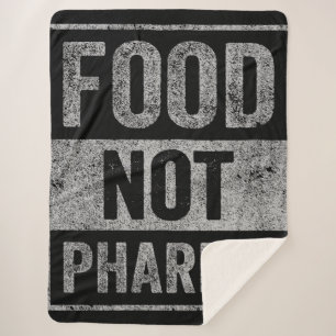 Food Not Pharma Natural Organic Nutrition Sherpa Blanket