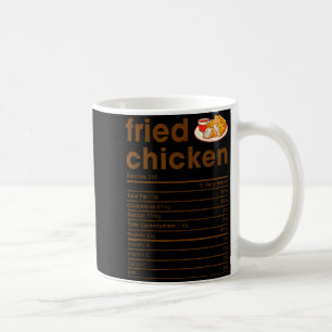 Food Nutrition Facts Shirts Co. Fried Chicken Nutr Coffee Mug