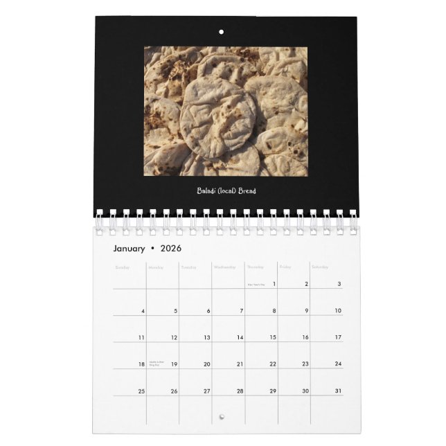 Food of Egypt 2012 Calendar (Jan 2026)