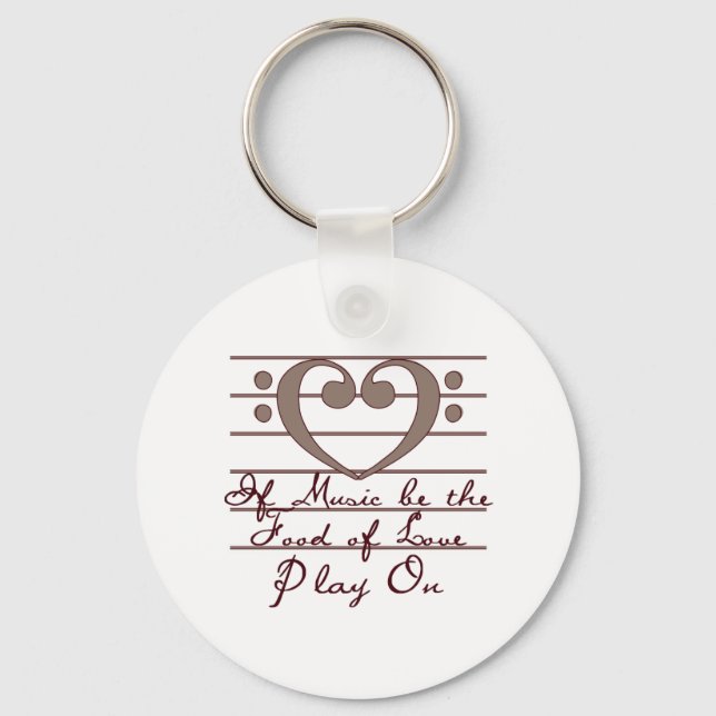 Food of Love Key Ring (Front)