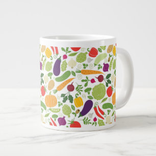 Food on a white background large coffee mug