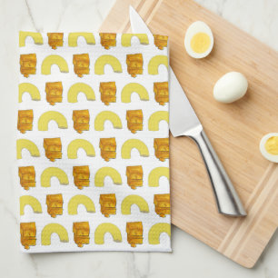 Food Pairing Elbow Macaroni Cheddar Mac & Cheese Tea Towel
