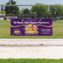 Food Pantry Donation Drive Banner, Custom Church