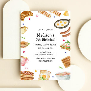 Food Party Birthday Invitation