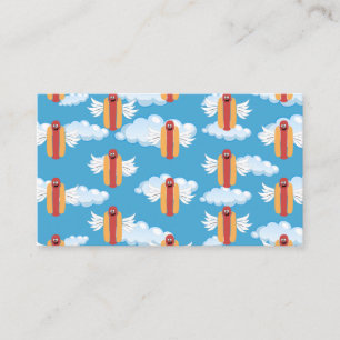 Food Party Cartoon Hot Dog Business Card