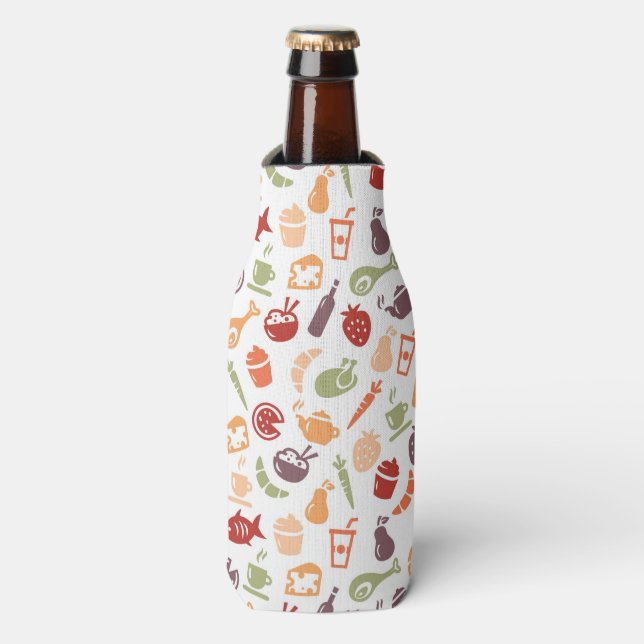 Food Pattern 2 Bottle Cooler (Bottle Front)