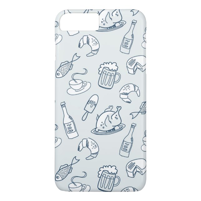 Food Pattern 2 Case-Mate iPhone Case (Back)