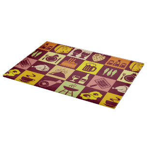 Food Pattern 2 Cutting Board
