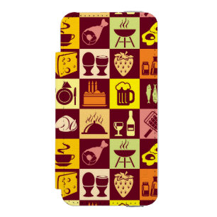 Food Pattern 2 Incipio Watson™ iPhone 5 Wallet Case