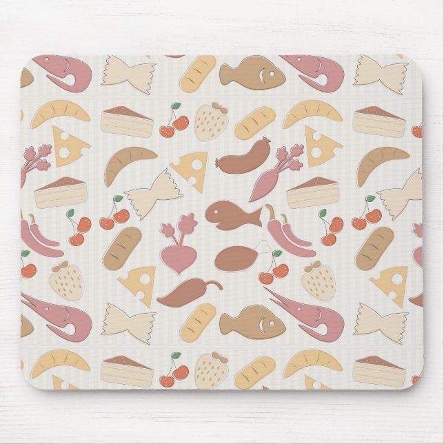 Food Pattern 2 Mouse Pad (Front)