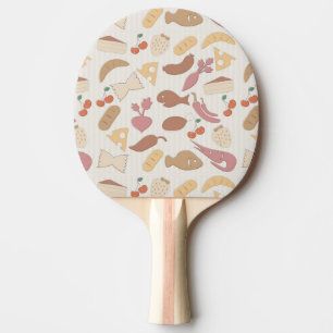 Food Pattern 2 Ping Pong Paddle