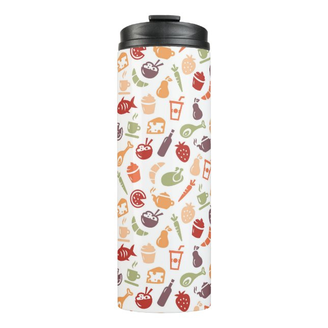 Food Pattern 2 Thermal Tumbler (Front)