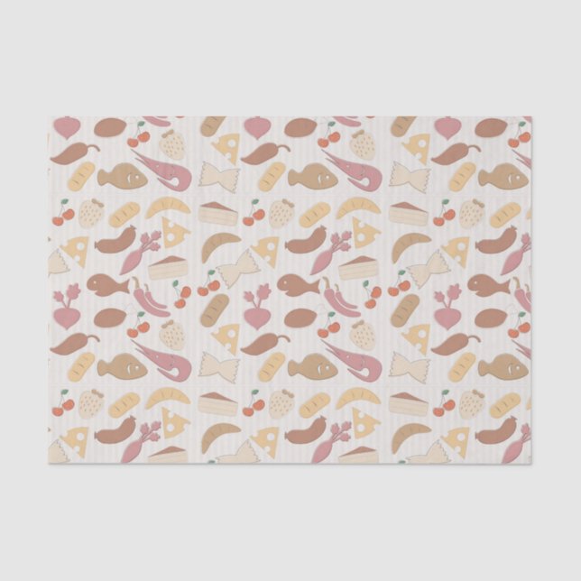 Food Pattern 2 Tissue Paper (Front)