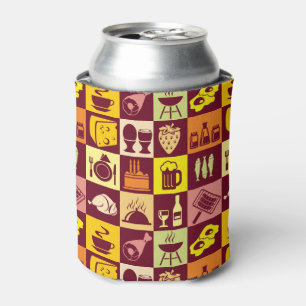 Food Pattern 3 Can Cooler