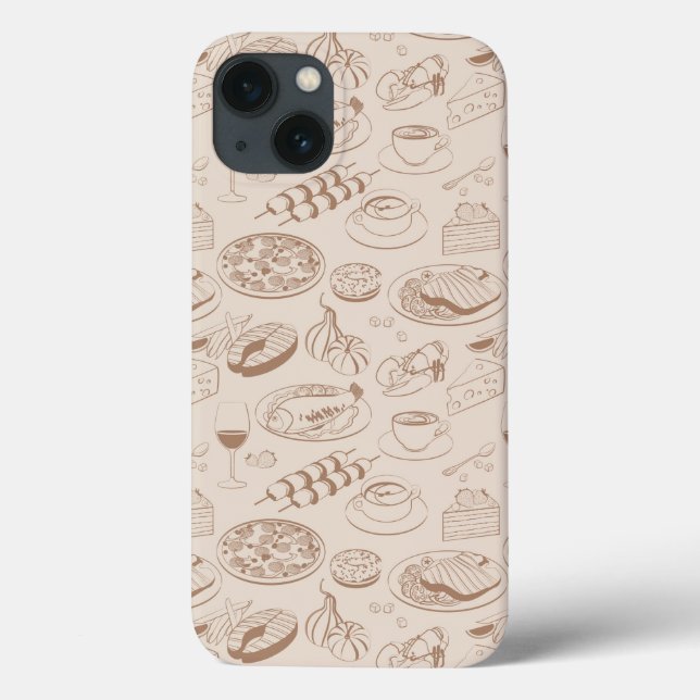 Food Pattern 3 Case-Mate iPhone Case (Back)