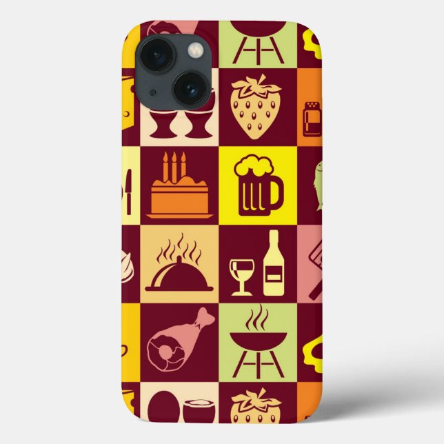Food Pattern 3 Case-Mate iPhone Case (Back)