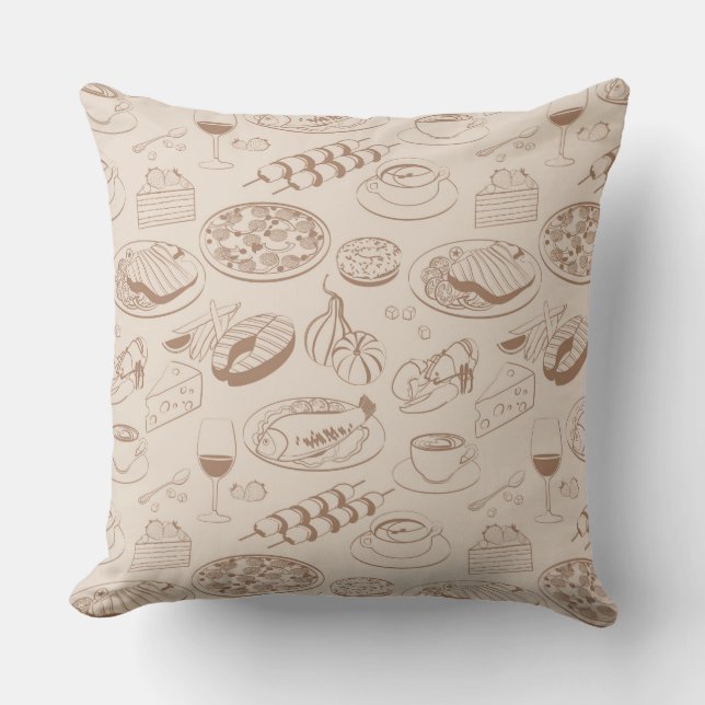 Food Pattern 3 Cushion (Front)