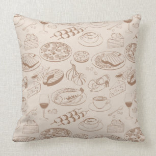 Food Pattern 3 Cushion