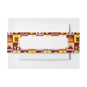 Food Pattern 3 Invitation Belly Band