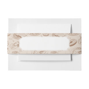 Food Pattern 3 Invitation Belly Band