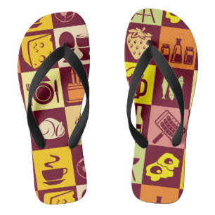 Food Pattern 3 Jandals