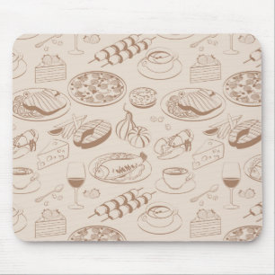 Food Pattern 3 Mouse Pad