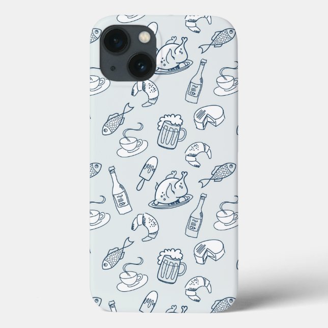 Food Pattern Case-Mate iPhone Case (Back)