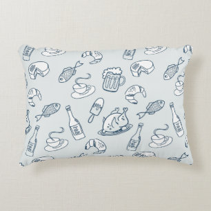 Food Pattern Decorative Cushion