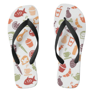 Food Pattern Jandals