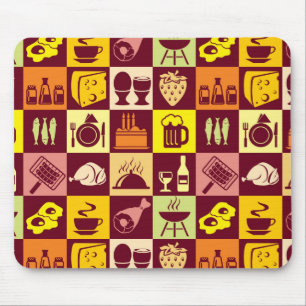 Food Pattern Mouse Pad