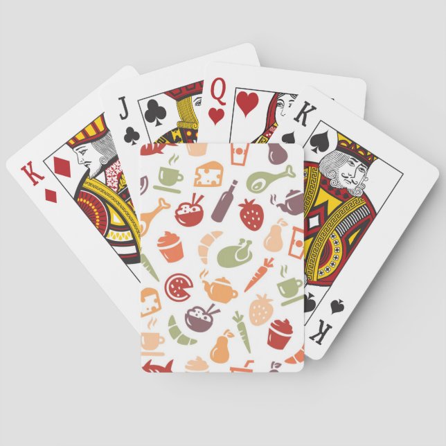Food Pattern Playing Cards (Back)
