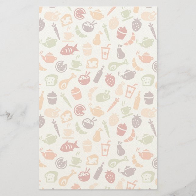 Food Pattern Stationery (Front)