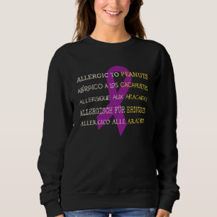 Food Peanut Allergy Awareness Alert Sweatshirt
