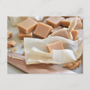 Food Photography British Clotted Cream Fudge Postcard