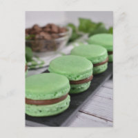 Food Photography Chocolate Mint Macaron Cookies