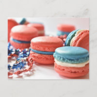 Food Photography Red White Blue Patriotic Macarons