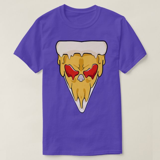 Food Pizza Face  T-Shirt (Design Front)