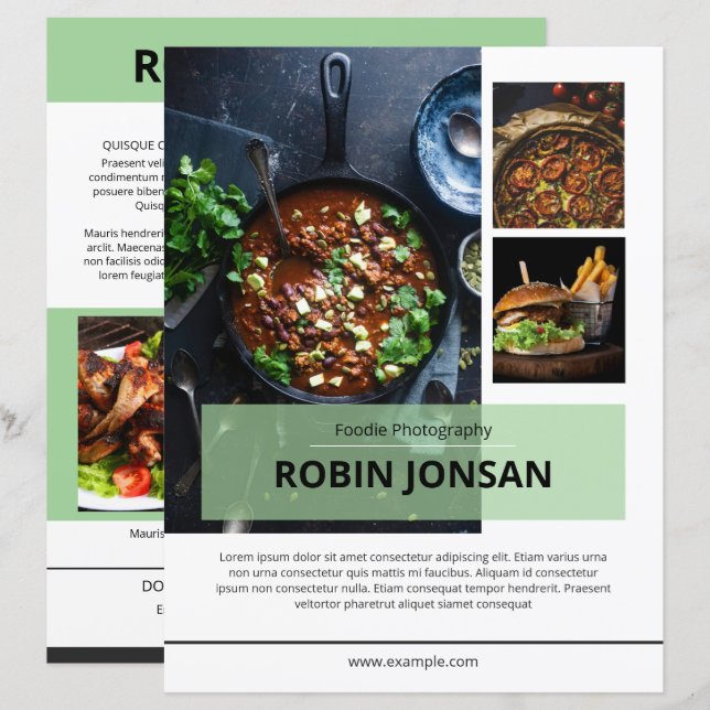 Food Postcard Template (Front/Back)